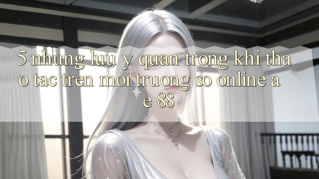 5. Những Lưu Ý Quan Trọng Khi Thao tác Trên Môi trường số Online AE 88