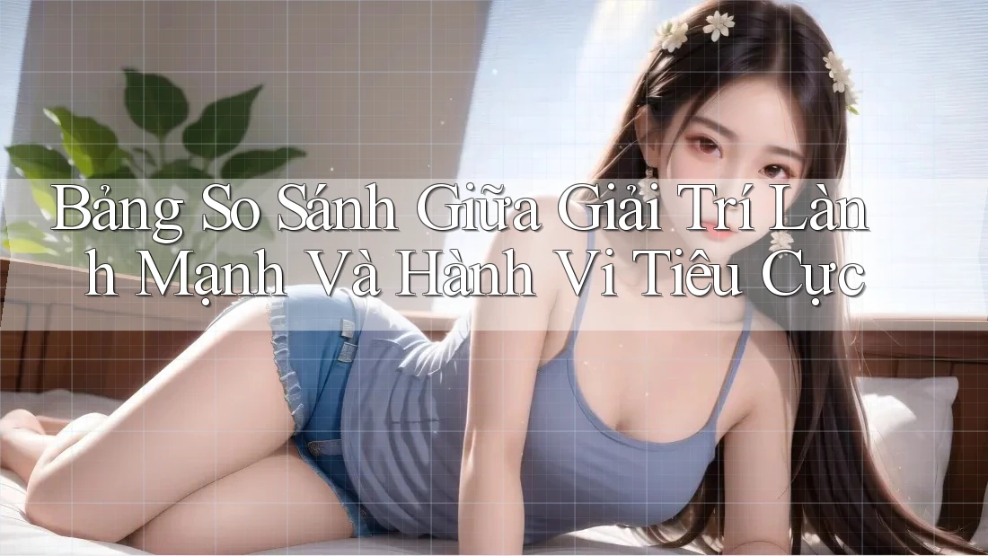 Bảng So Sánh Giữa Giải Trí Lành Mạnh Và Hành Vi Tiêu Cực