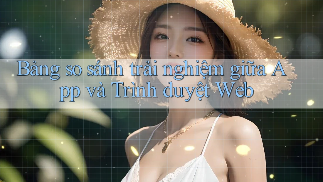 Bảng so sánh trải nghiệm giữa App và Trình duyệt Web