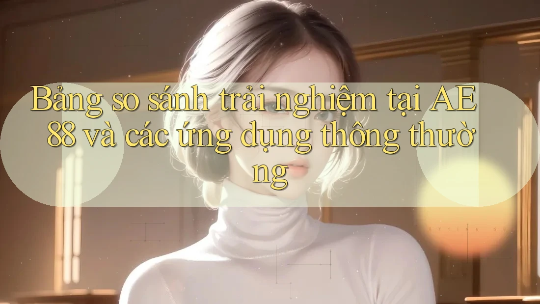 Bảng so sánh trải nghiệm tại AE 88 và các ứng dụng thông thường