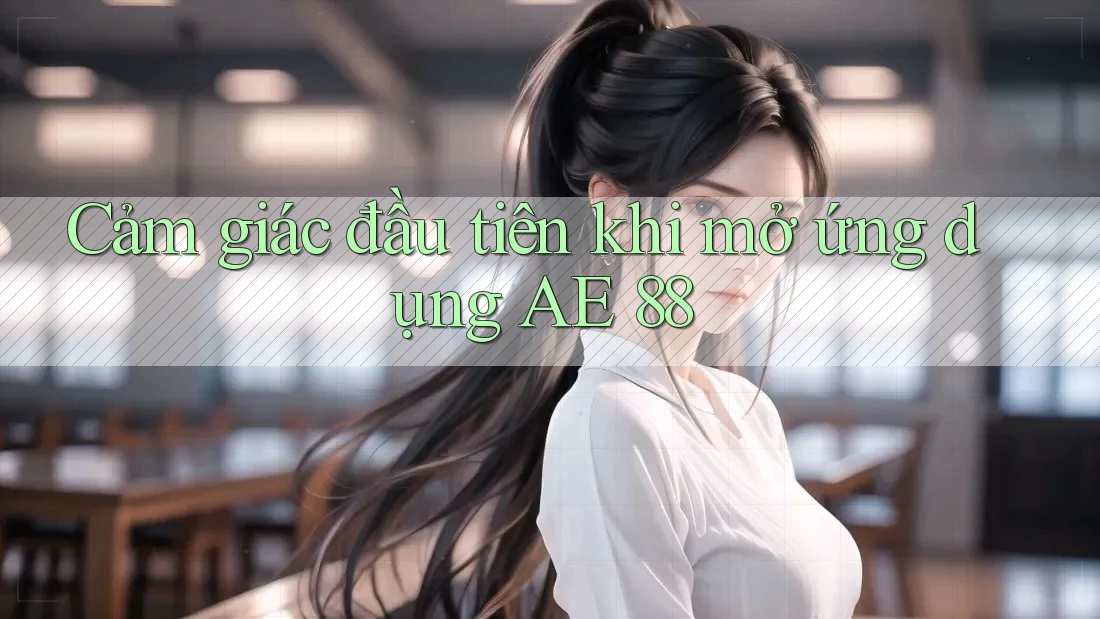 Cảm giác đầu tiên khi mở ứng dụng AE 88