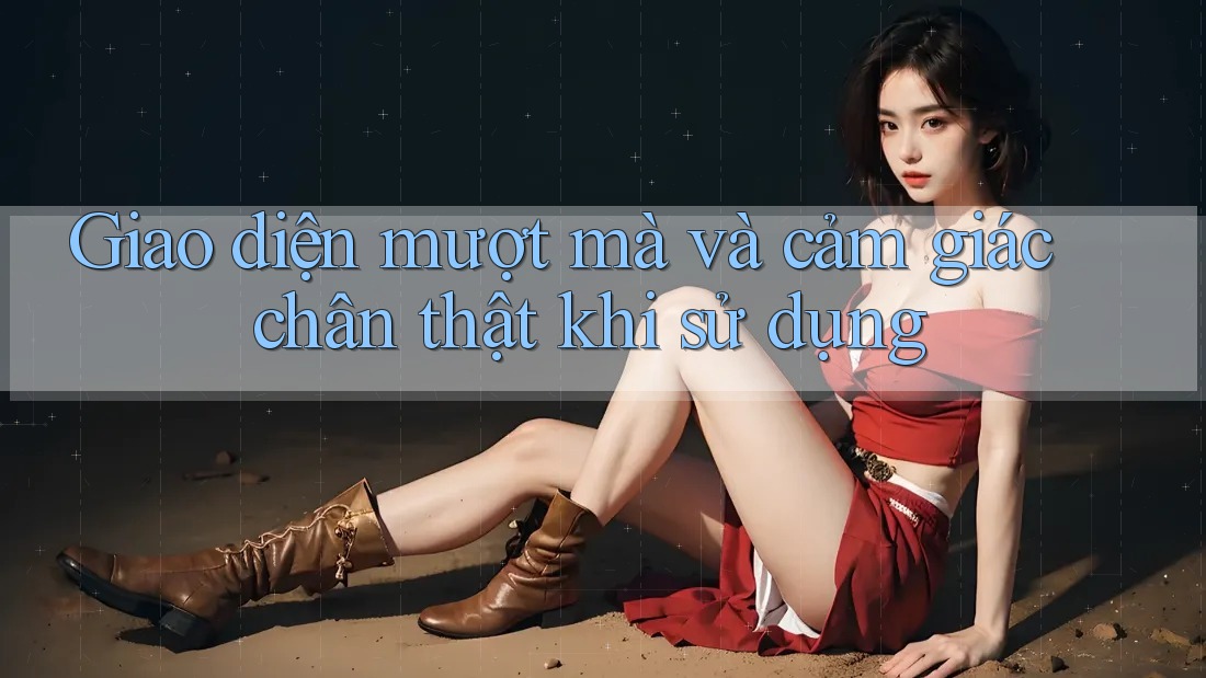 Giao diện mượt mà và cảm giác chân thật khi sử dụng