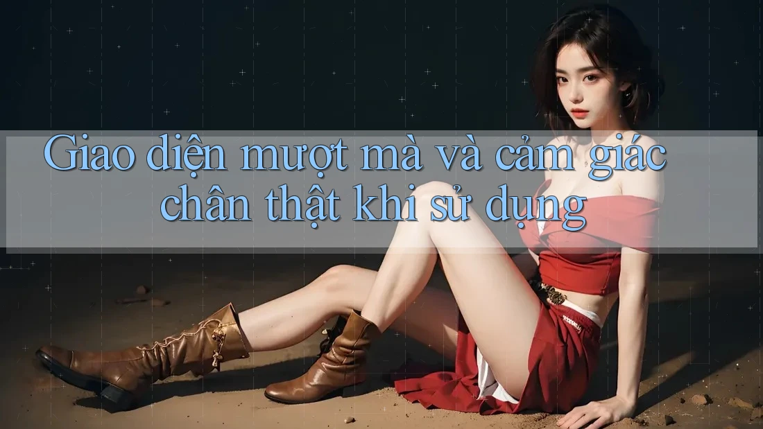 Giao diện mượt mà và cảm giác chân thật khi sử dụng