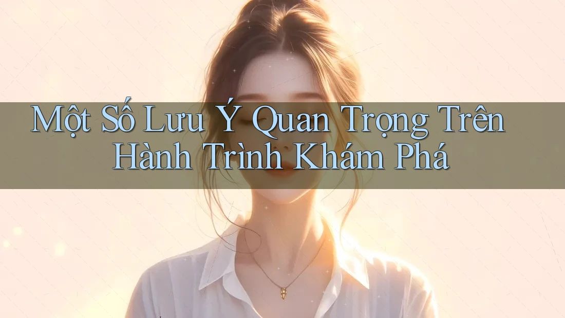 Một Số Lưu Ý Quan Trọng Trên Hành Trình Khám Phá Một Số Lưu Ý Quan Trọng Trên Hành Trình Khám Phá