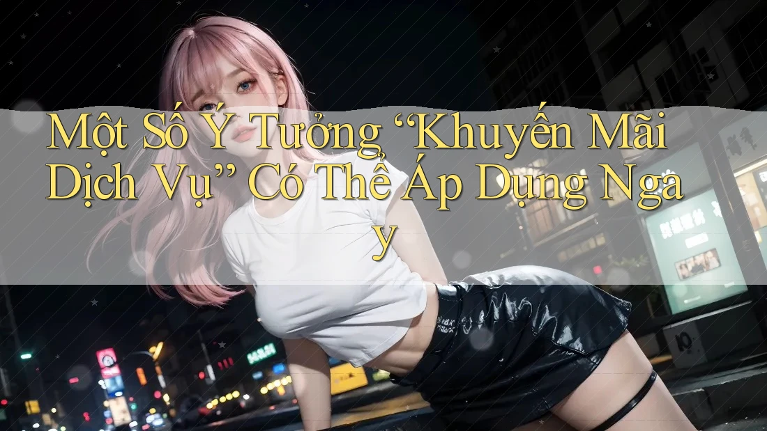 Một Số Ý Tưởng “Khuyến Mãi Dịch Vụ” Có Thể Áp Dụng Ngay