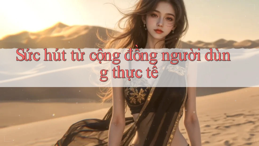 Sức hút từ cộng đồng người dùng thực tế